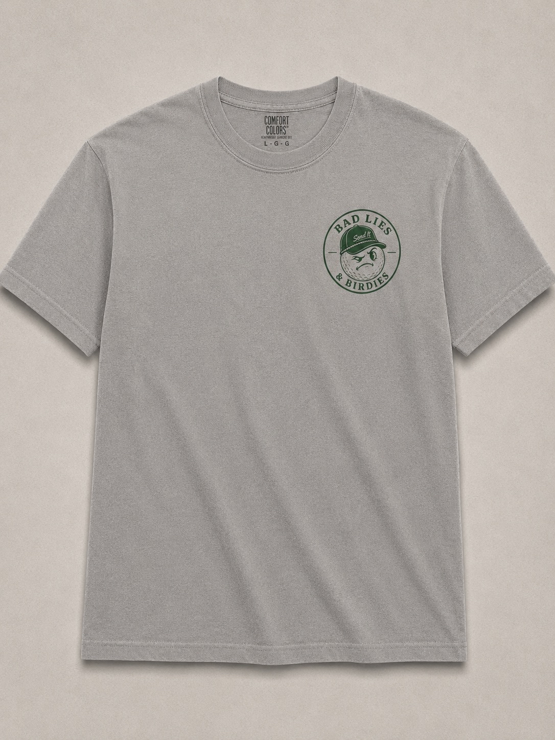 Built on Bad Shots Tee front view
