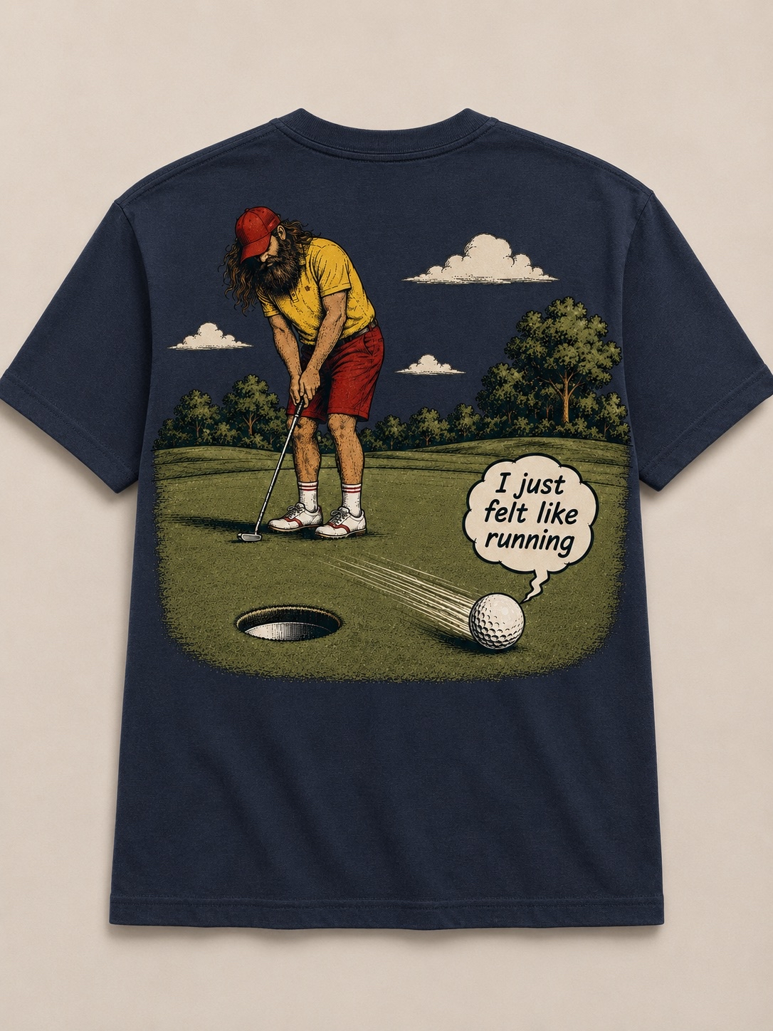 Runaway Putt Tee back view